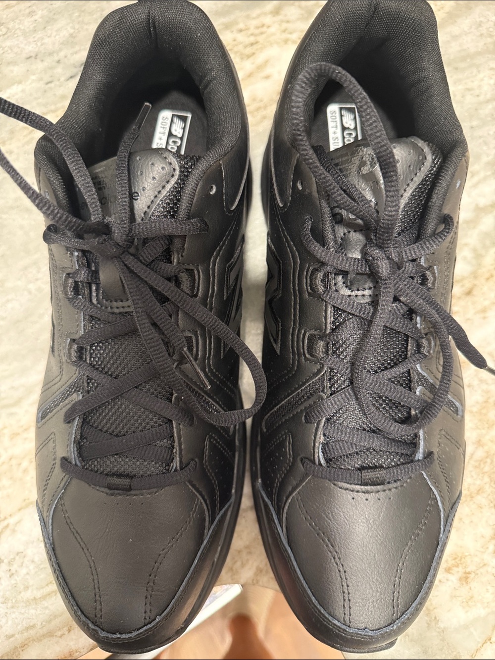 New Balance Men's Black Lace-Up Sneakers